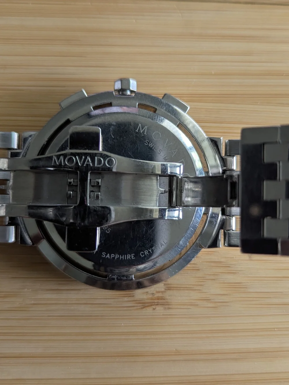Movado Men's Silver Chronograph Bracelet Watch